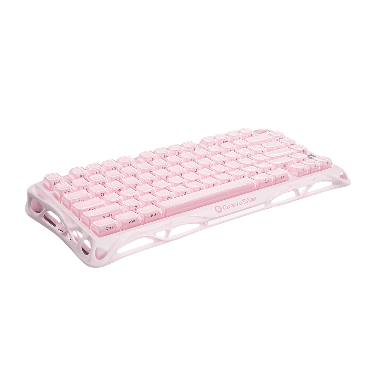 GravaStar - Mercury K1 Sakura Pink Wireless Mechanical Keyboard - Bezprzewodowa Klawiatura Mechaniczna