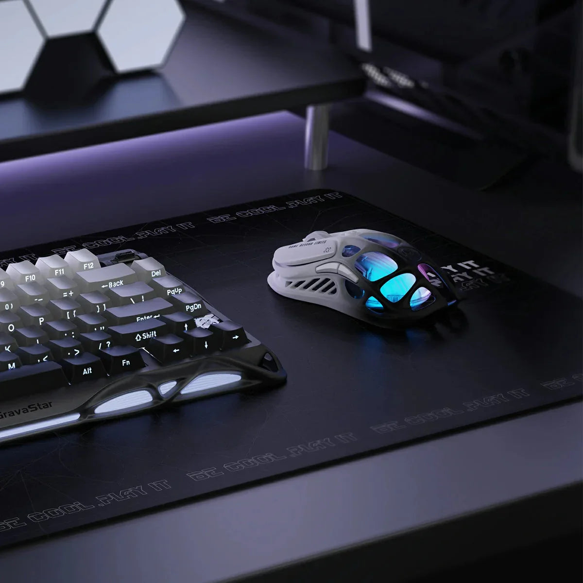 GravaStar - Mercury M1 Pro Gradient Black - Wireless Gaming Mouse - Bezprzewodowa Myszka Gamingowa