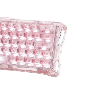 GravaStar - Mercury V60 Crystal Rose Magnetic Keyboard - Magnetyczna Klawiatura Gamingowa