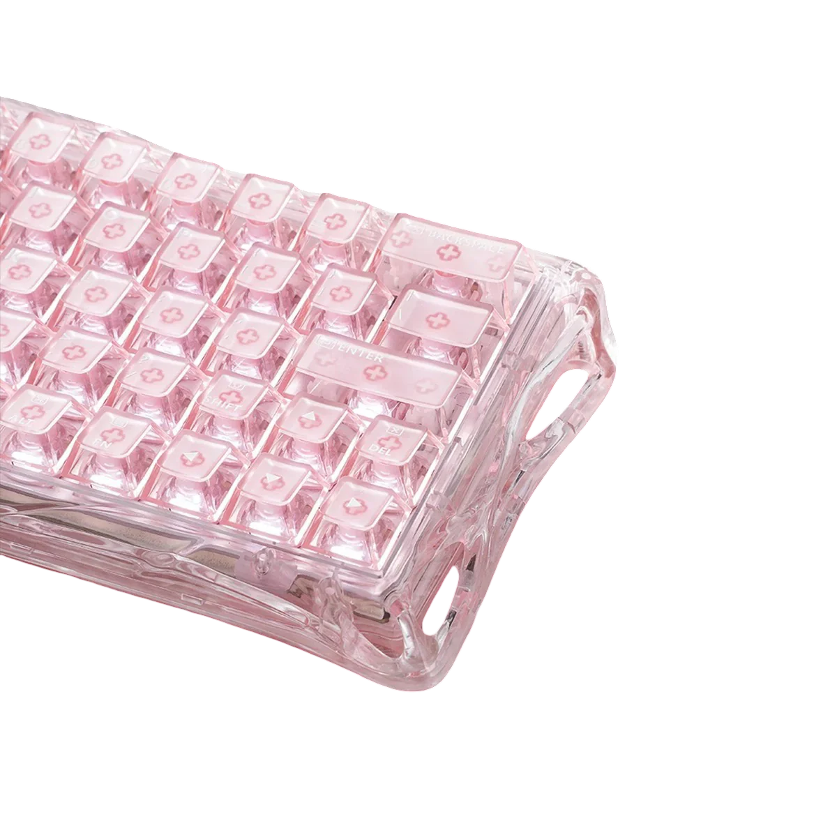 GravaStar - Mercury V60 Crystal Rose Magnetic Keyboard - Magnetyczna Klawiatura Gamingowa