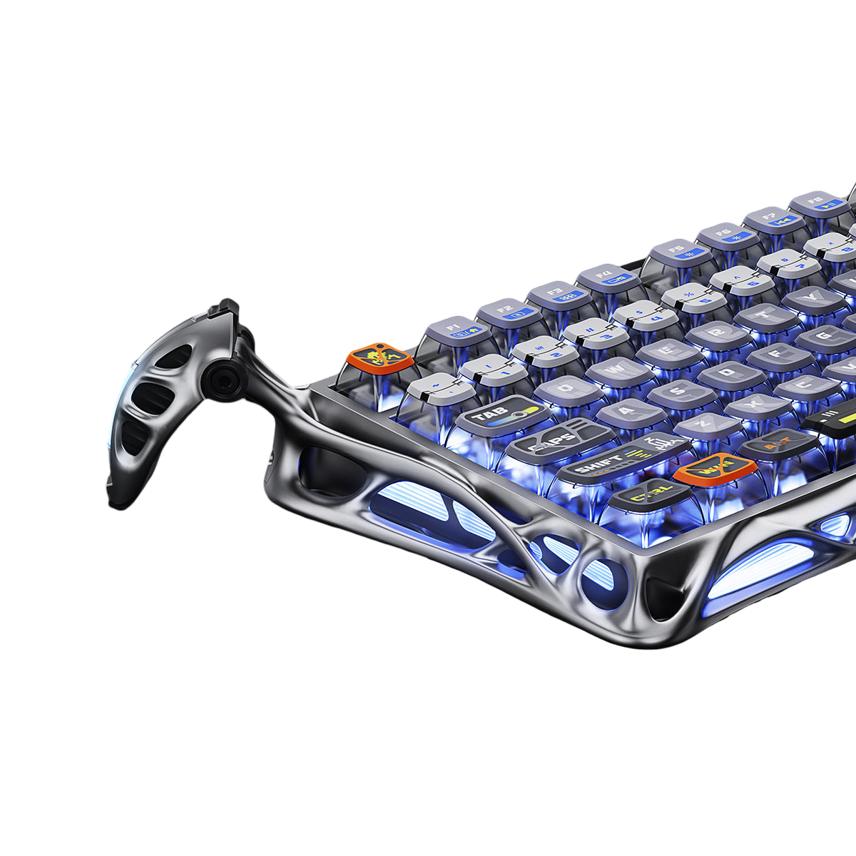 GravaStar - Mercury K1 Pro Interstellar Silver Wireless Mechanical Keyboard - Bezprzewodowa Klawiatura Mechaniczna