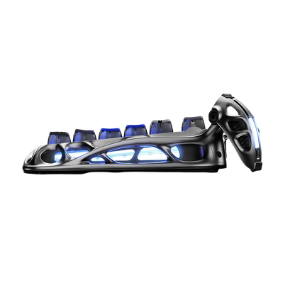 GravaStar - Mercury K1 Pro Interstellar Silver Wireless Mechanical Keyboard - Bezprzewodowa Klawiatura Mechaniczna