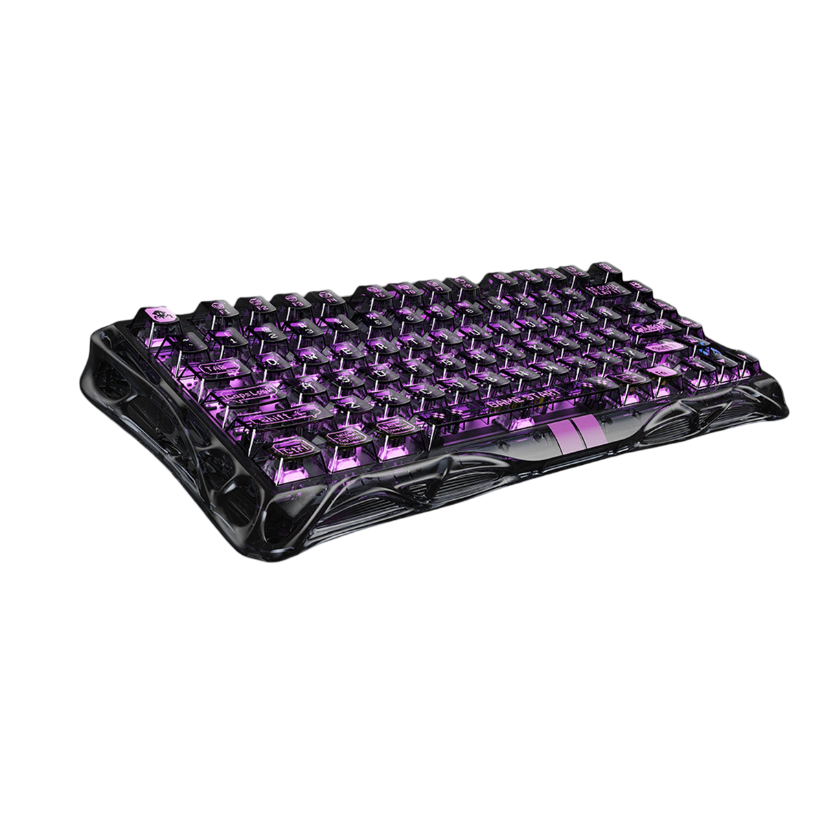 GravaStar - Mercury V75 Lite Transparent Black Wired Magnetic Keyboard - Przewodowa Klawiatura Magnetyczna
