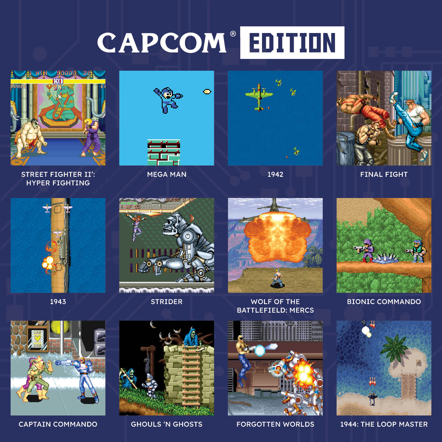 Evercade - Hyper Mega Tech Super Pocket Capcom Edition - Konsola Retro z Zestawem Gier
