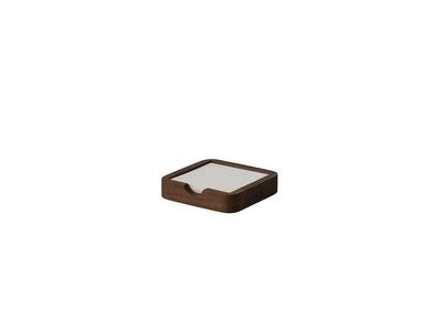 Drewniany stojak na notatki, elegancki organizer biurkowy do home office