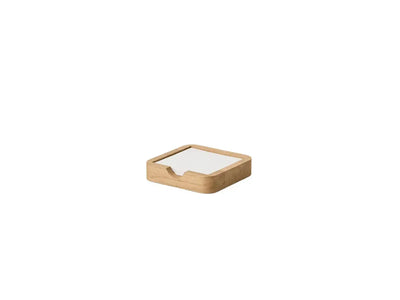 Drewniany stojak na notatki, minimalistyczny organizer biurkowy do home office