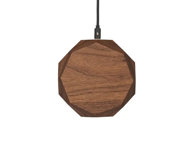 Drewniana ładowarka indukcyjna USB do biura, nowoczesny design, akcesoria do home office