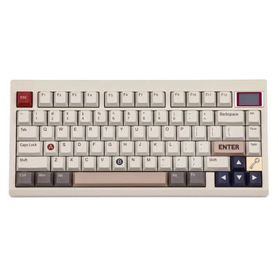 Klawiatura mechaniczna do biura, beżowa, kolorowe keycapy, idealna do home office