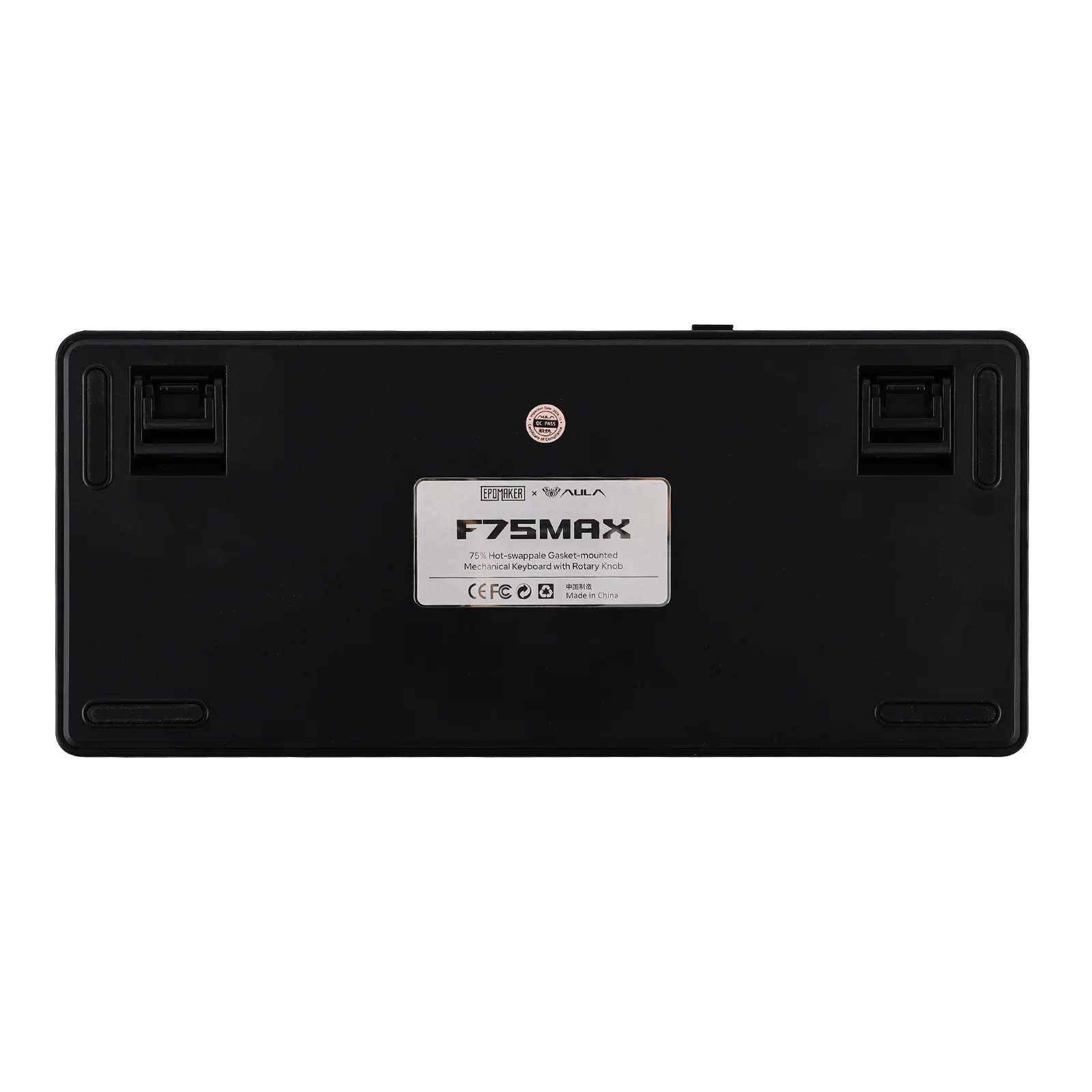 AULA - F75 MAX Mechanical Keyboard with TFT Screen - Klawiatura Mechaniczna - Gradient Grey Side-Engraved