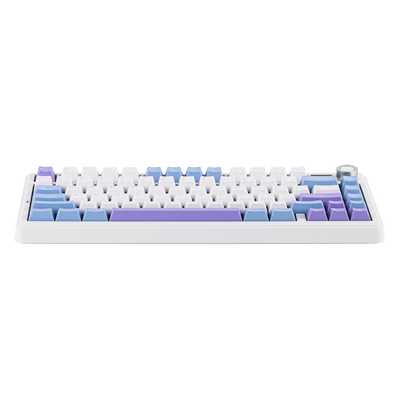AULA - F75 MAX Mechanical Keyboard with TFT Screen - Klawiatura Mechaniczna - White + Blue