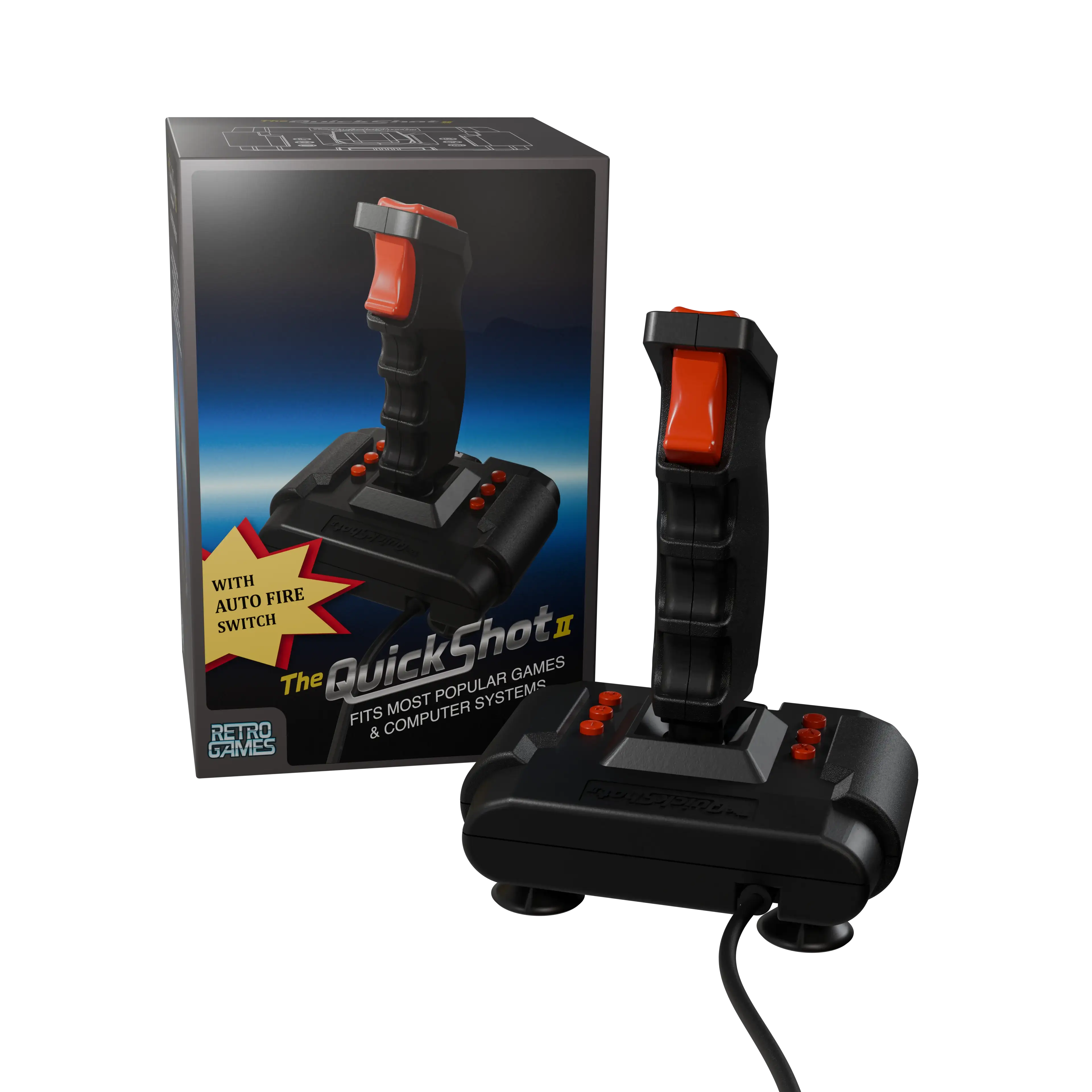 Retro Games - Joystick The QuickShot II - Retro Joystick Kontroler