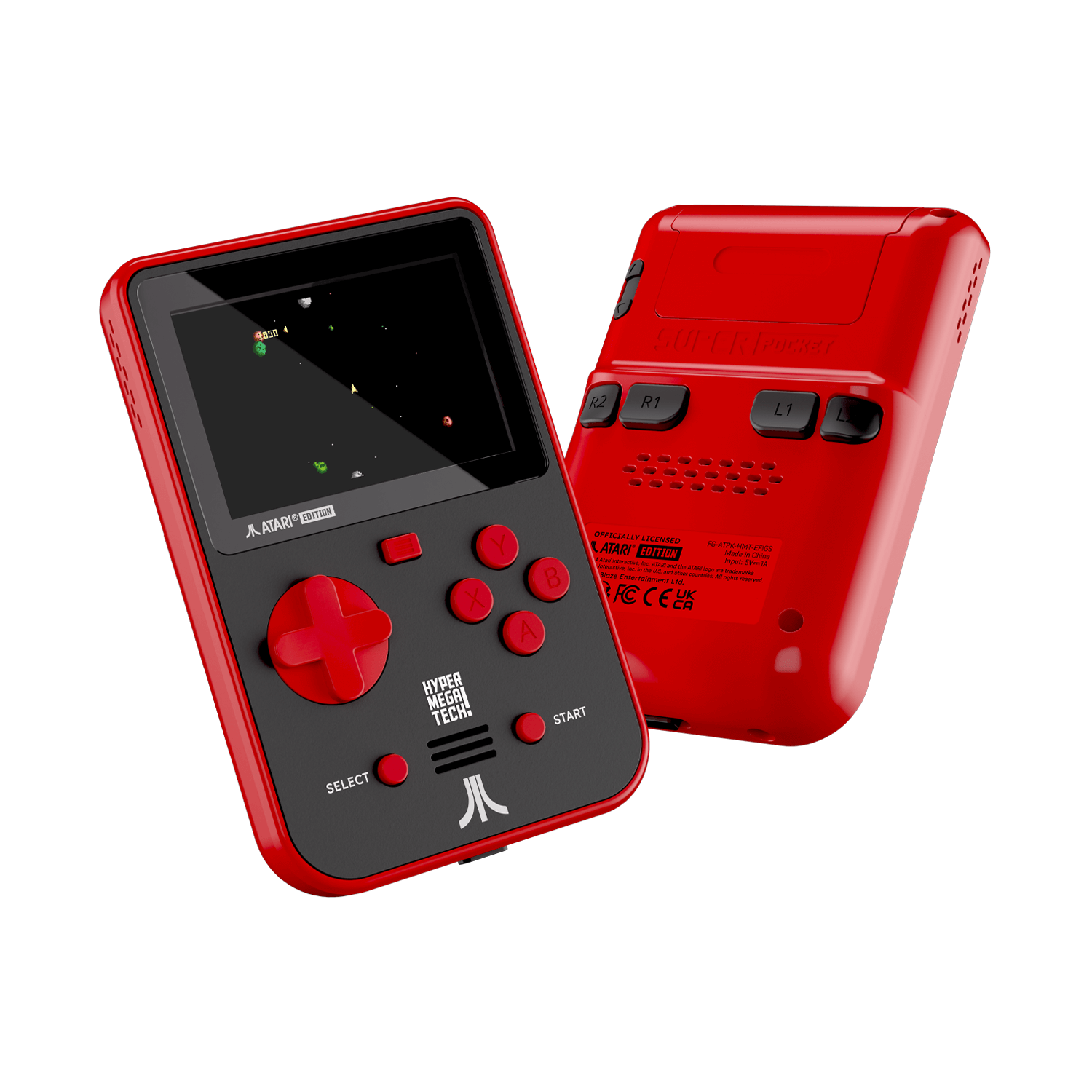 Evercade - Hyper Mega Tech Super Pocket Atari Edition - Konsola Retro z Zestawem Gier