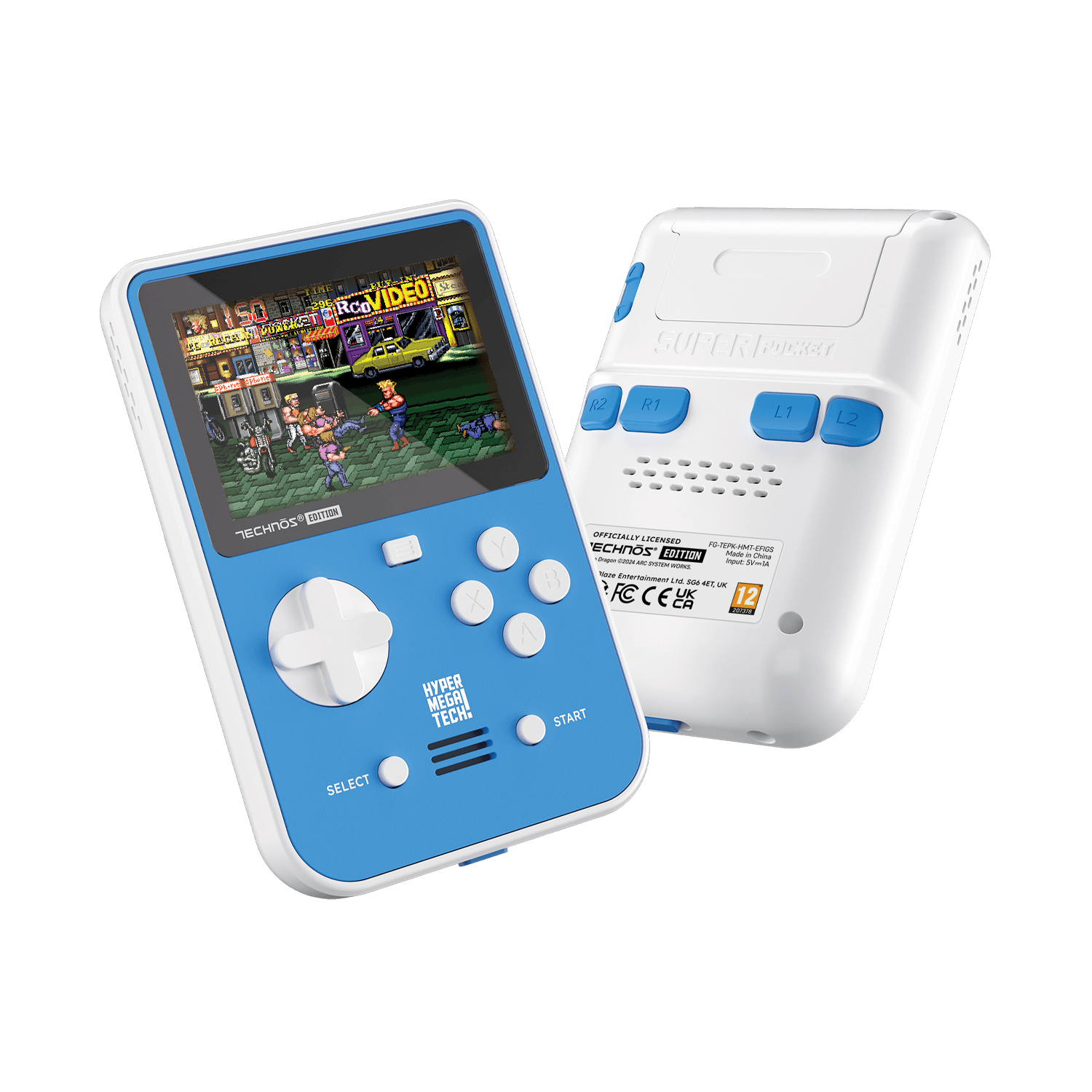 Evercade - Hyper Mega Tech Super Pocket Technos Edition - Konsola Retro z Zestawem Gier