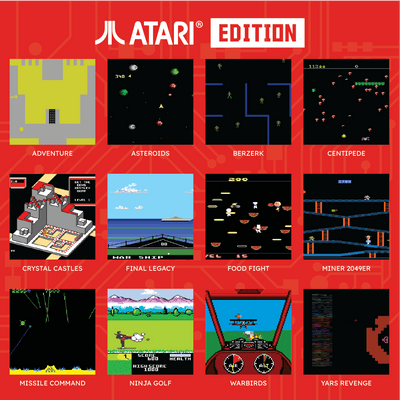 Evercade - Hyper Mega Tech Super Pocket Atari Edition - Konsola Retro z Zestawem Gier