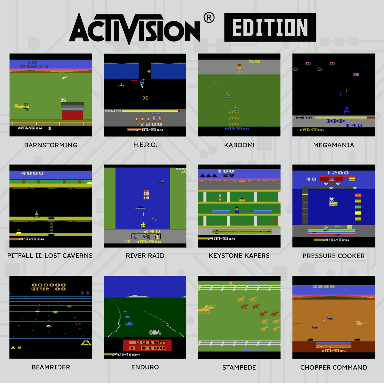 Evercade - Hyper Mega Tech Super Pocket Activision Edition - Konsola Retro z Zestawem Gier