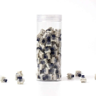 Przełączniki mechaniczne Kailh Box Navy w przezroczystym pojemniku, akcesoria do klawiatur