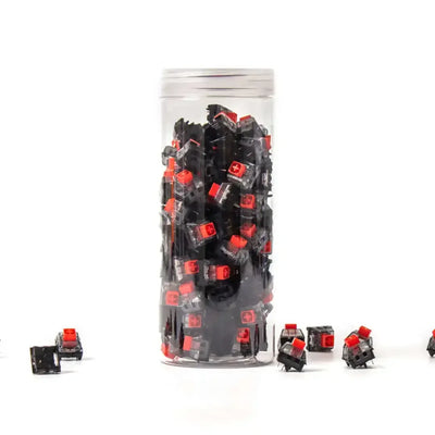 Switche mechaniczne Kailh Box V2 Red w przezroczystym pojemniku, klawiatura DIY