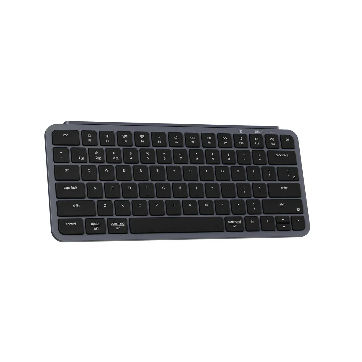 Keychron B1 Pro Ultra Slim Wireless Keyboards 75 Percent Layout for Mac Windows and Android Space Gray