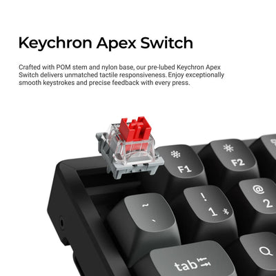 Keychron - K2 Ultra 8k Wireless Mechanical Keyboard - Klawiatura Mechaniczna