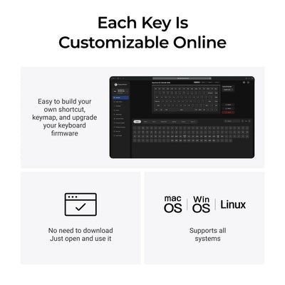 Keychron - K2 Ultra 8k Wireless Mechanical Keyboard - Klawiatura Mechaniczna
