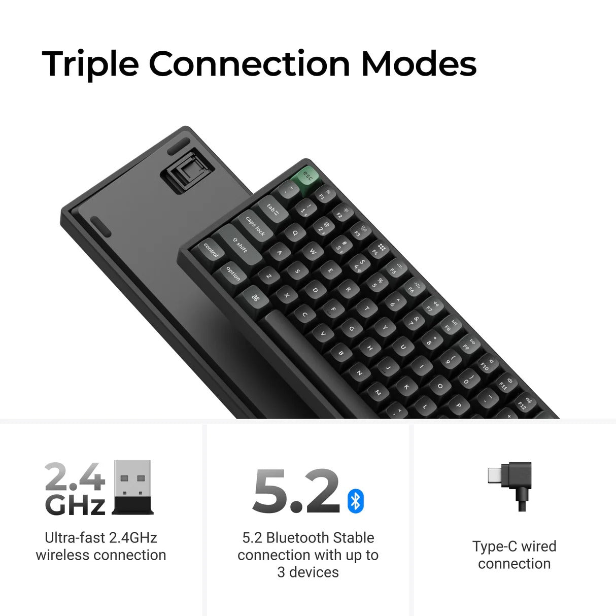 Keychron - K2 Ultra 8k Wireless Mechanical Keyboard - Klawiatura Mechaniczna