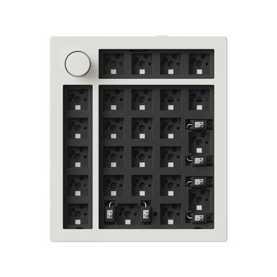Aluminiowy barebone numpad mechaniczny z pokrętłem, podświetleniem RGB, bez klawiszy