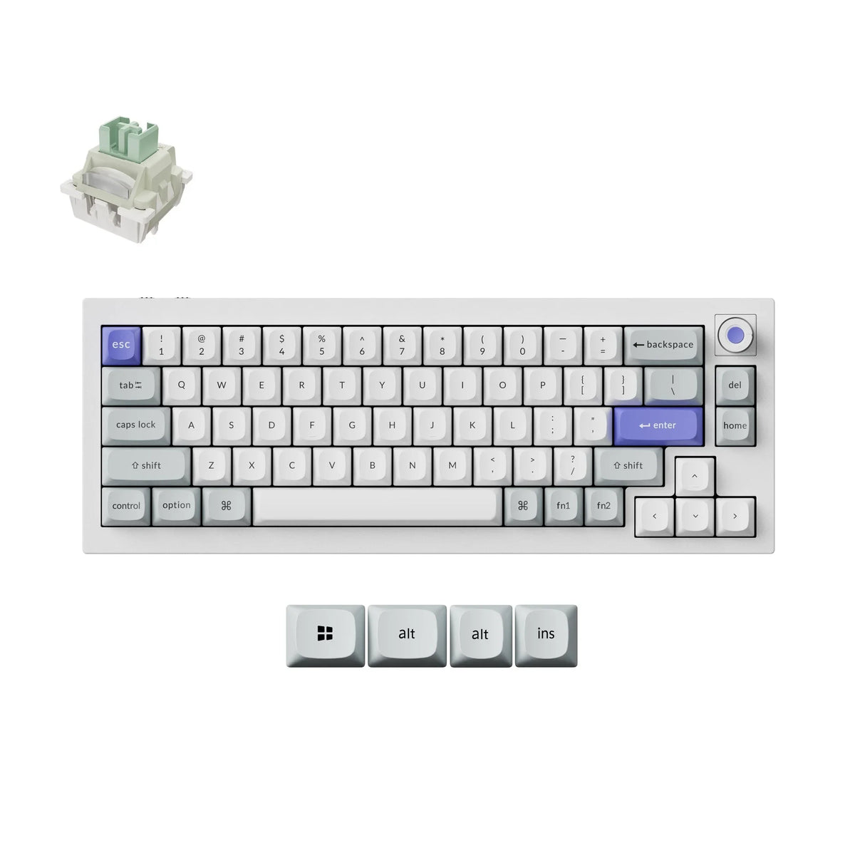 Keychron - Q2 HE 8K Magnetic Switch Keyboard - Przewodowa Klawiatura Magnetyczna