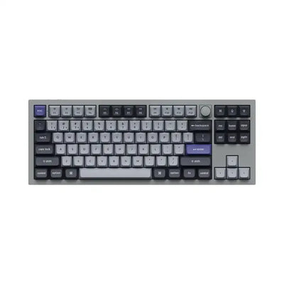Klawiatura mechaniczna bezprzewodowa TKL, aluminiowa obudowa, szare klawisze RGB