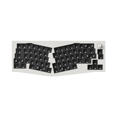 Aluminiowa klawiatura mechaniczna barebone 65% w układzie Alice z pokrętłem, bez klawiszy