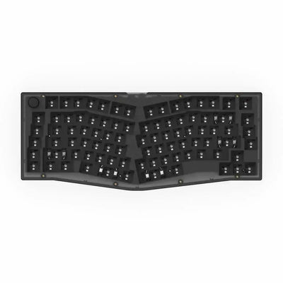 Barebone klawiatura mechaniczna 75% Alice, czarna, hot-swappable, układ ergonomiczny