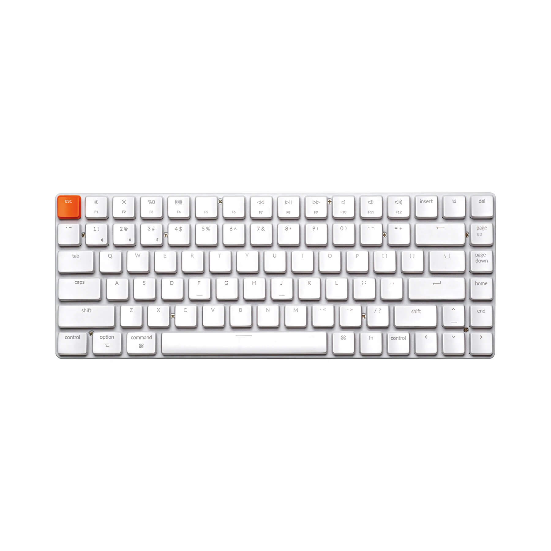 Keychron - K3 Non-Backlight Ultra-Slim Wireless Mechanical Keyboard v2 - Biała Bezprzewodowa Klawiatura Mechaniczna Slim