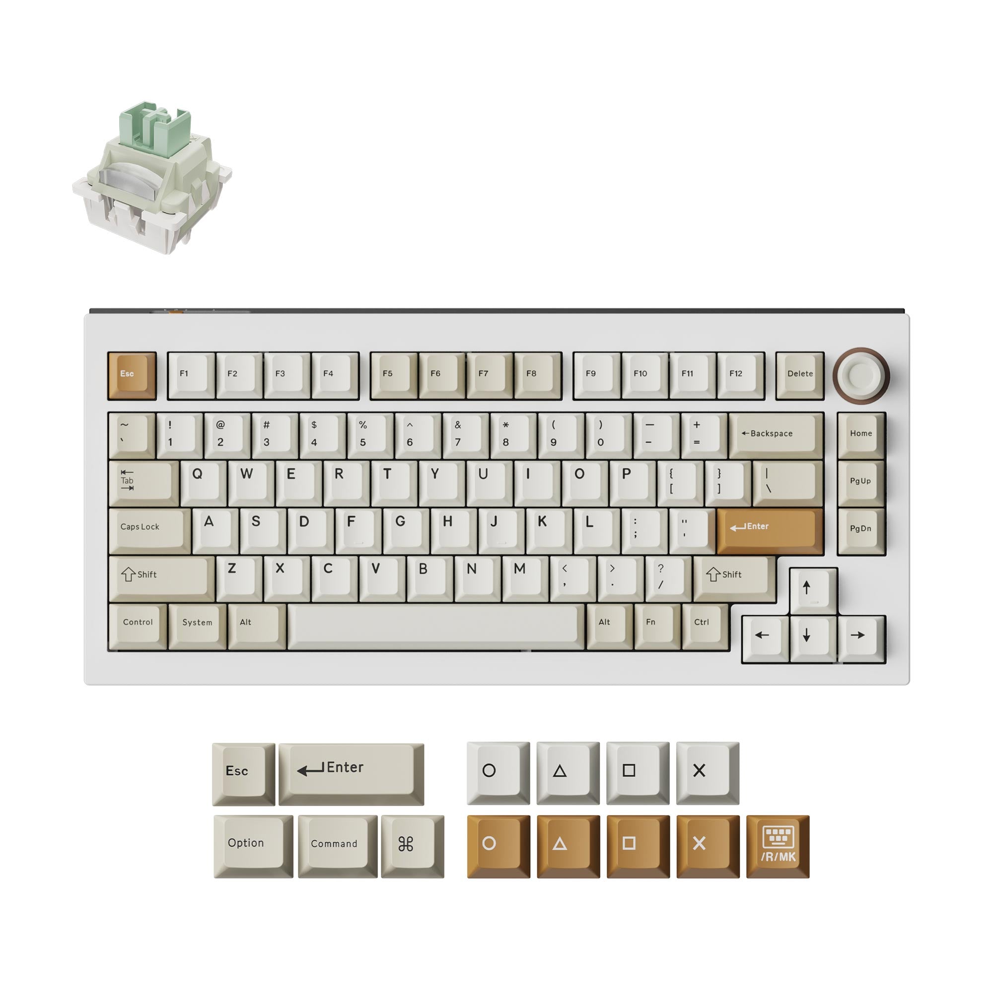 Lemokey L5 HE 8K Swappable RGB Backlight Magnetic Switch Knob Version  Down Master