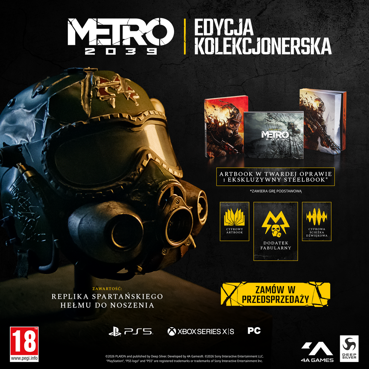 METRO 2039 - METRO 2039 Collector's Edition - Gra na PlayStation 5 z Polskim Dubbingiem Edycja Kolekcjonerska