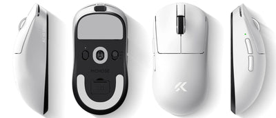 MCHOSE - A7 V2 Pro Lightweight All-round Wireless Gaming Mouse White - Myszka Bezprzewodowa