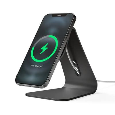 Stojak na telefon z funkcją ładowania bezprzewodowego do biura, nowoczesny design