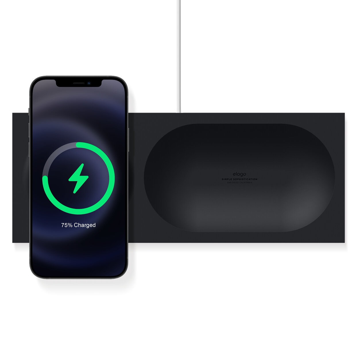 Elago - Charging Tray for MagSafe - Silikonowy organizer 2w1 do Iphone 12