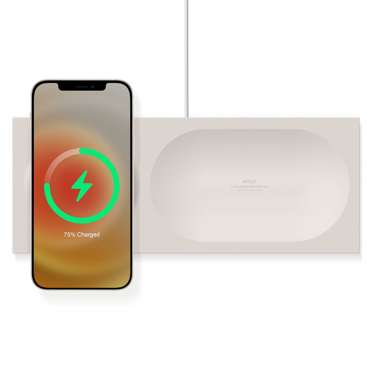 Elago - Charging Tray for MagSafe - Silikonowy organizer 2w1 do Iphone 12