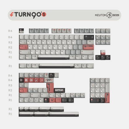 KeyTok - Turn To 90's Smile Dye-Sub PBT Keyaps