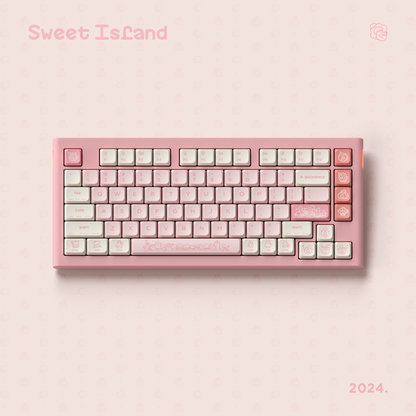 NuPhy - Sweet Island nSA Profile Dye-sub PBT Keycaps - Niskoprofilowe Nasadki do Klawiatury