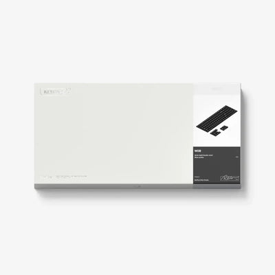 Opakowanie zestawu keycapów do klawiatury mechanicznej, minimalistyczny design