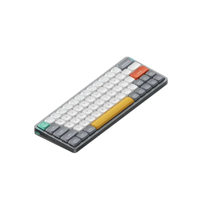 Klawiatura mechaniczna kompaktowa, kolorowe keycapy, idealna do home office i desk setupu