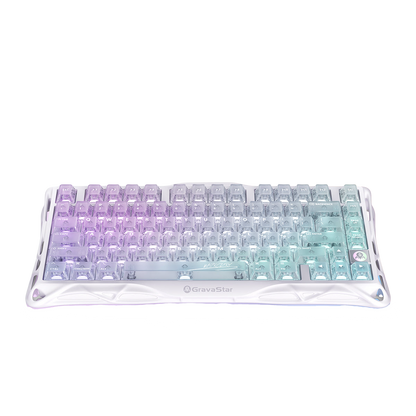 GravaStar - Mercury K1 Lite Crystal Aurora Wireless Mechanical Keyboard - Bezprzewodowa Klawiatura Mechaniczna