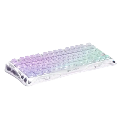 GravaStar - Mercury K1 Lite Crystal Aurora Wireless Mechanical Keyboard - Bezprzewodowa Klawiatura Mechaniczna