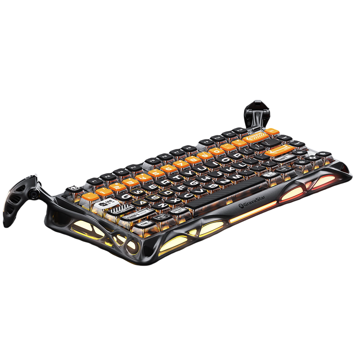 GravaStar - Mercury K1 Pro CyberFlare Wireless Mechanical Keyboard - Bezprzewodowa Klawiatura Mechaniczna