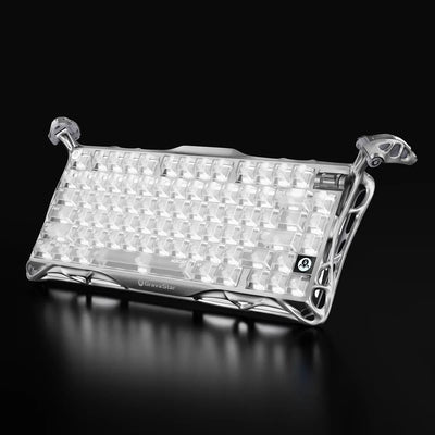 GravaStar - Mercury K1 Pro Ghost Silver Wireless Mechanical Keyboard - Bezprzewodowa Klawiatura Mechaniczna