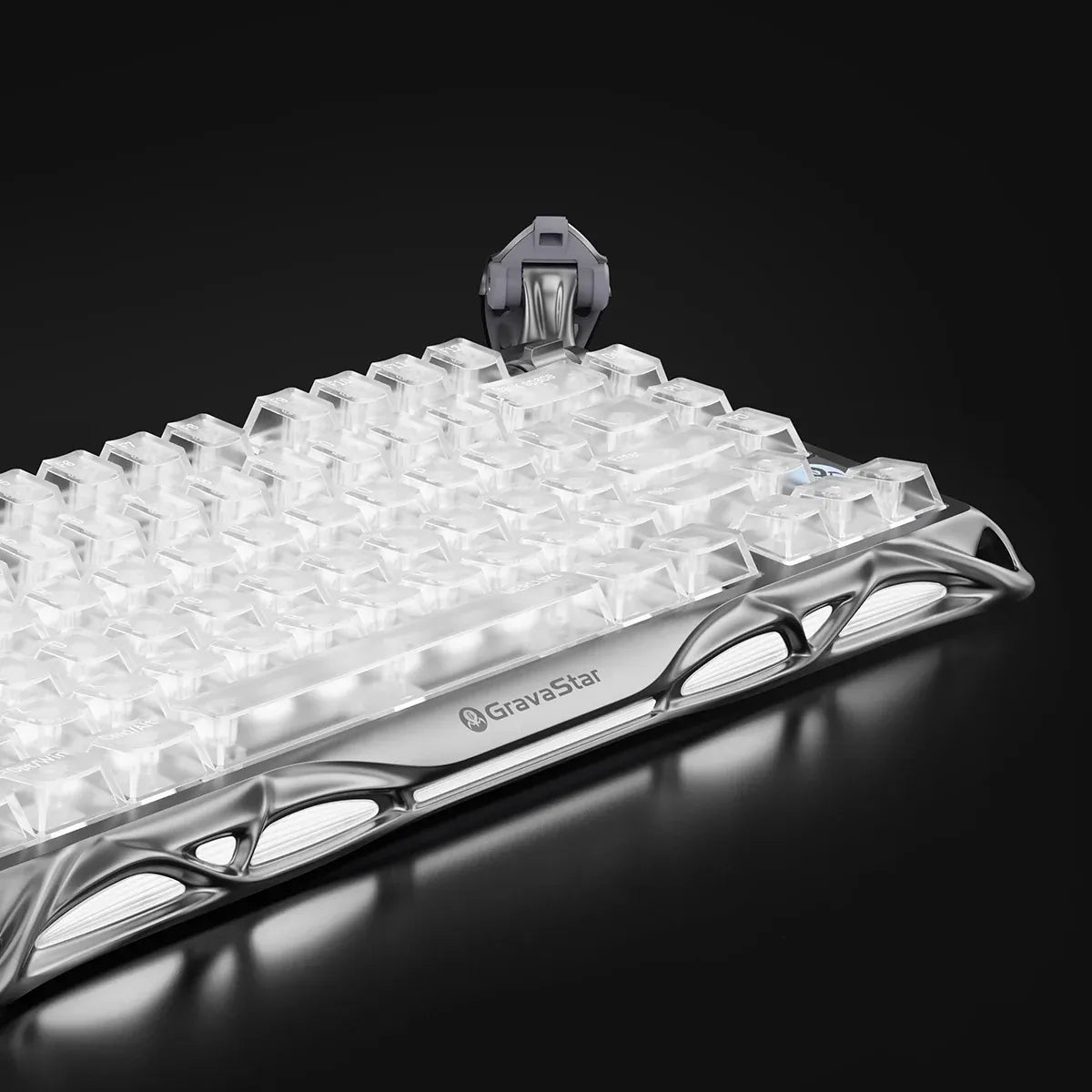 GravaStar - Mercury K1 Pro Ghost Silver Wireless Mechanical Keyboard - Bezprzewodowa Klawiatura Mechaniczna