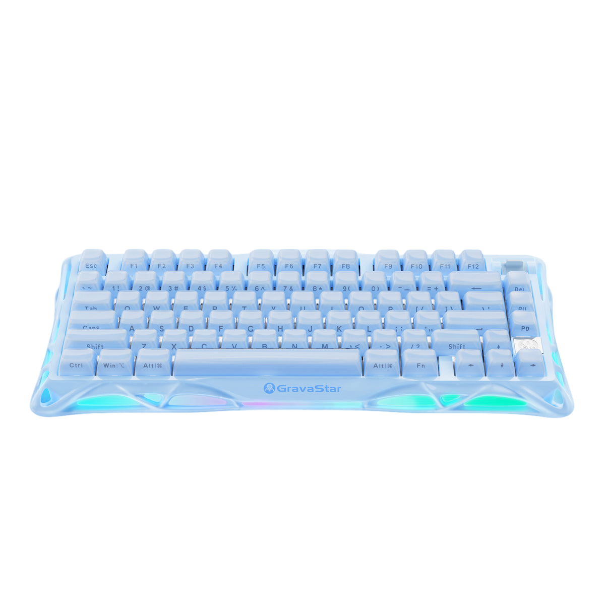GravaStar - Mercury K1 Ice Blue Wireless Mechanical Keyboard - Bezprzewodowa Klawiatura Mechaniczna
