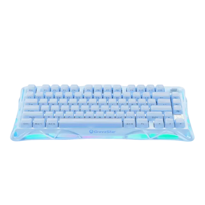 GravaStar - Mercury K1 Ice Blue Wireless Mechanical Keyboard - Bezprzewodowa Klawiatura Mechaniczna