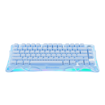 GravaStar - Mercury K1 Ice Blue Wireless Mechanical Keyboard - Bezprzewodowa Klawiatura Mechaniczna