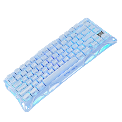 GravaStar - Mercury K1 Ice Blue Wireless Mechanical Keyboard - Bezprzewodowa Klawiatura Mechaniczna